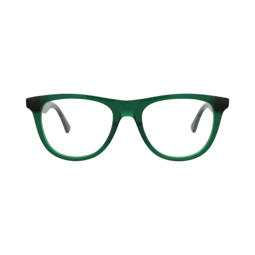 Bottega Veneta Round-Frame Acetate Optical Frames 'Green Transparent'