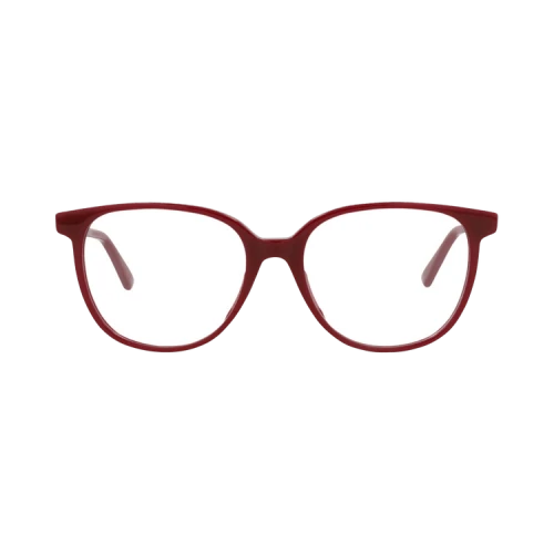 Bottega Veneta Round-Frame Acetate Optical Frames Burgundy Burgundy Transparent (BV1023O-30008300-003)
