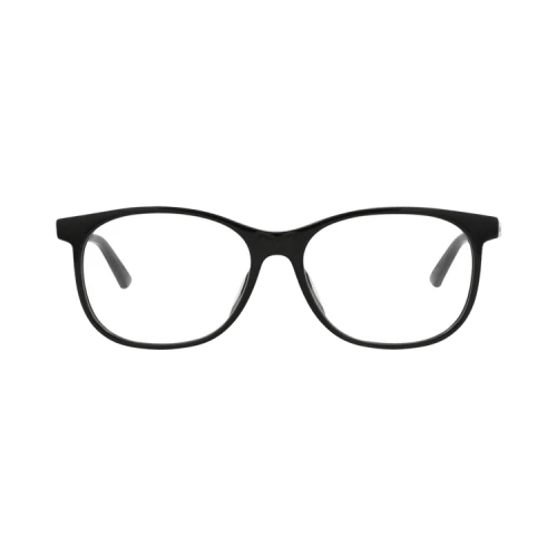 Bottega Veneta Round-Frame Acetate Optical Frames Black Black Transparent (BV1025OA-30008302-001)