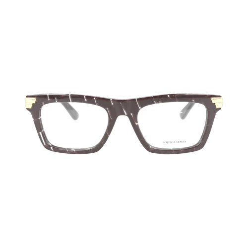 Bottega Veneta Square Eyeglasses Burgundy/Burgundy/Transparent (BV1059O-30009040-003)
