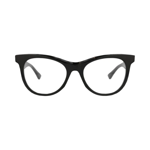Bottega Veneta Round-Frame Acetate Optical Frames 'Black Transparent'