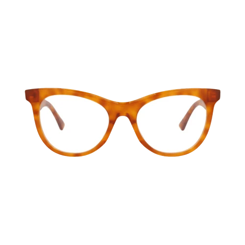 Bottega Veneta Round-Frame Acetate Optical Frames 'Havana Transparent'