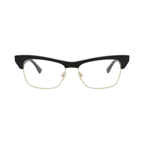 Bottega Veneta Cat Eye-Frame Acetate Optical Frames Black Black Transparent (BV1100O-30011043-001)