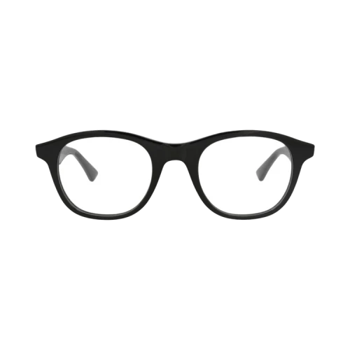 Bottega Veneta Round-Frame Acetate Optical Frames 'Black Black Transparent'
