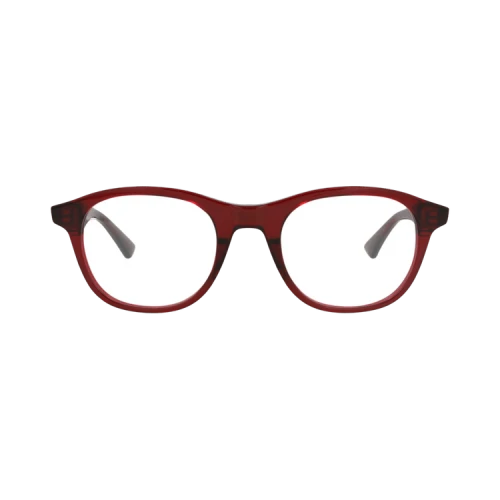 Bottega Veneta Round-Frame Acetate Optical Frames 'Burgundy Burgundy Transparent'