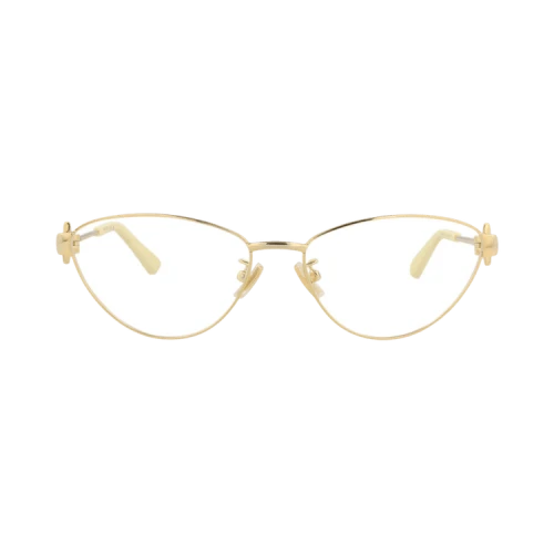 Bottega Veneta Cat Eye-Frame Metal Optical Frames 'Gold Gold Transparent'