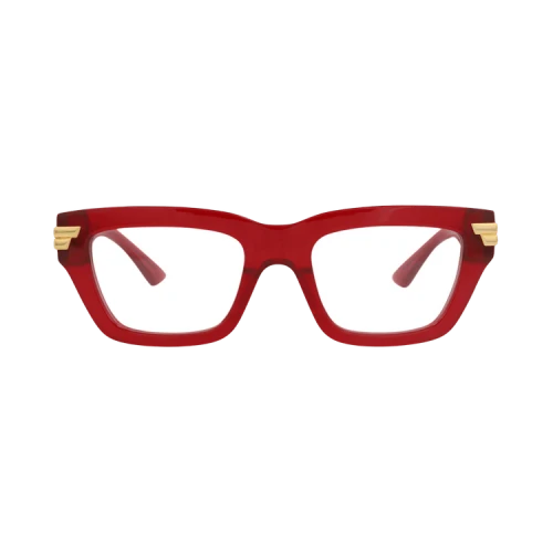 Bottega Veneta Square-Frame Acetate Optical Frames 'Burgundy Burgundy Transparent'