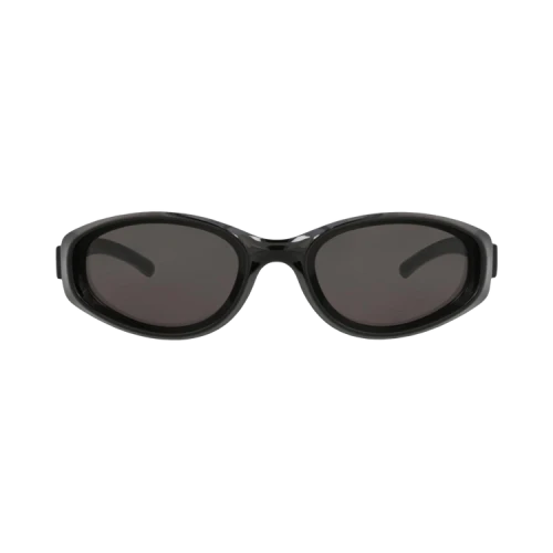 Bottega Veneta Round-Frame Injection Sunglasses Black Black Grey (BV1210S-30014365-003)