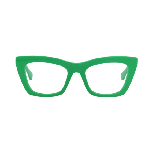 Bottega Veneta Cat Eye-Frame Recycled Acetate Optical Frames 'Green Green Transparent'