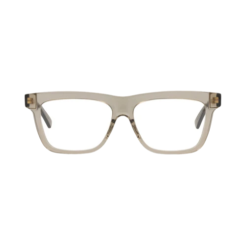 Bottega Veneta Square-Frame Recycled Acetate Optical Frames 'Brown Brown Transparent'
