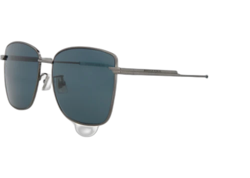 Bottega Veneta Square Sunglasses Ruthenium/Ruthenium/Blue (BV1237S-30014290-004)