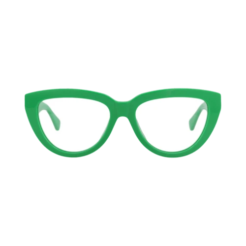 Bottega Veneta Cat Eye-Frame Recycled Acetate Optical Frames 'Green Green Transparent'