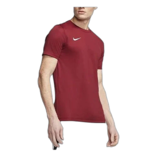 Nike Dri-FIT Logo Printing Round Neck Pullover Short Sleeve Us Edition Wine Red T-Shirt