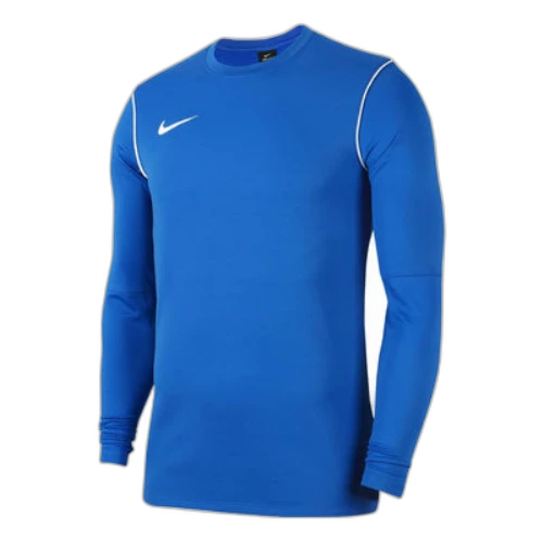 Nike Solid Color Logo Printing Round Neck Pullover Long Sleeves Us Edition Blue T-Shirt
