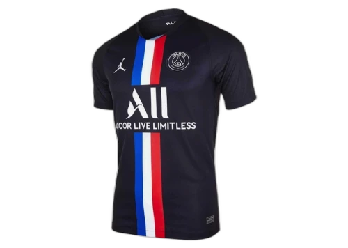 Jordan x Paris Saint-Germain 2019/20 Dri-Fit Stadium Fourth Jersey Black
