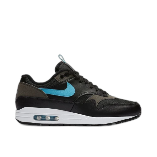 Nike Air Max 1 Tongue Tab Black Blue Fury
