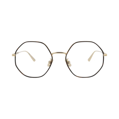 Dior Round-Frame Metal Optical Frames Gold Gold Transparent (CD50019U-53-030)