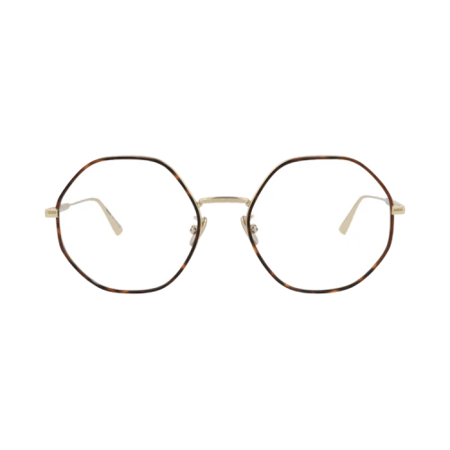 Dior Round-Frame Metal Optical Frames Gold Gold Transparent (CD50019U-55-030)