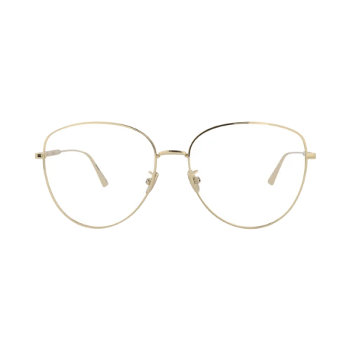 Dior Round-Frame Metal Optical Frames Gold Gold Transparent (CD50031U-58-032)