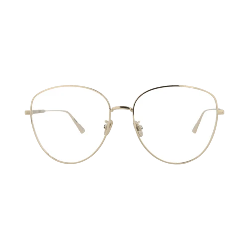 Dior Round-Frame Metal Optical Frames Gold Gold Transparent (CD50031U-58-033)