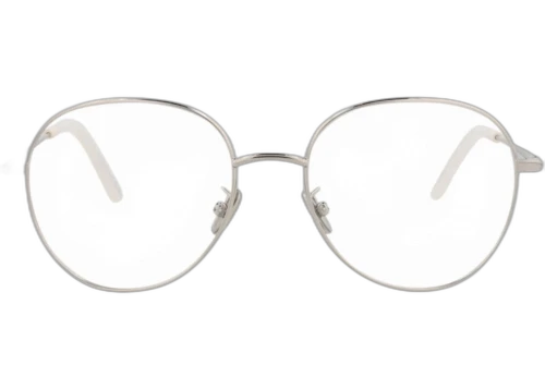 Dior Round-Frame Metal Optical Frames Palladium Palladium Transparent (CD50062U-52-016)