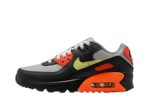 Nike Air Max 90 LTR GS 'Light Smoke Grey/Hyper Crimson/Black/Limelight' (2026)