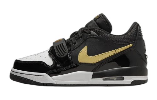 Jordan Legacy 312 Low Black Metallic Gold (GS)