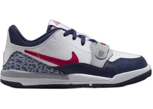 Jordan Legacy 312 Low White Midnight Navy Wolf Grey Varsity Red (PS)
