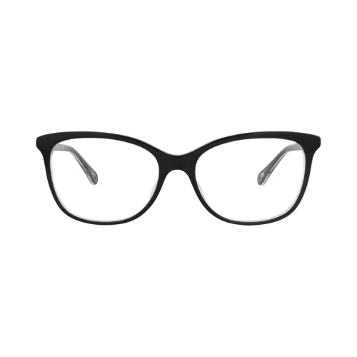 Chloé Round-Frame Bio Acetate Optical Frames 'Black Black Transparent'