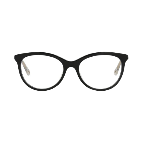 Chloé Round-Frame Bio Acetate Optical Frames 'Black Grey Transparent'