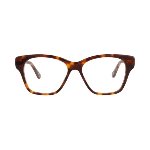 Chloé Square-Frame Bio Acetate Optical Frames 'Havana Havana Transparent'