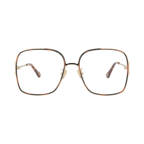 Chloé Square-Frame Metal Optical Frames 'Gold Gold Transparent'