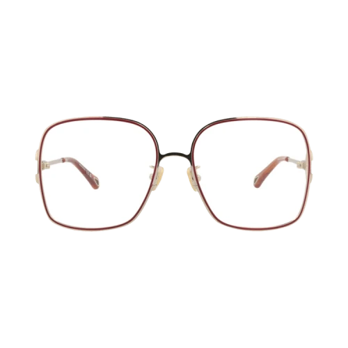 Chloé Square-Frame Metal Optical Frames 'Gold Gold Transparent'