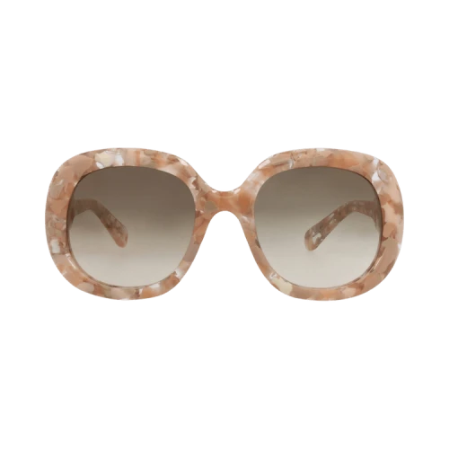Chloé Square-Frame Recycled Acetate Sunglasses 'Nude Nude Brown'
