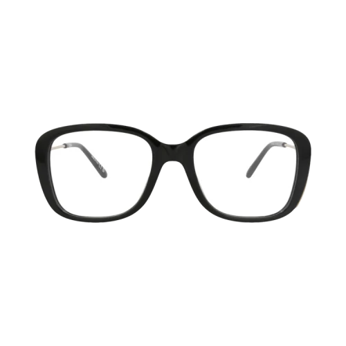 Chloé Square-Frame Recycled Acetate Optical Frames 'Black Gold Transparent'