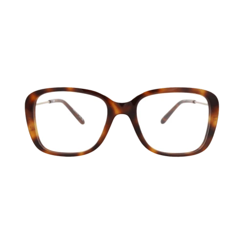 Chloé Square-Frame Recycled Acetate Optical Frames 'Havana Gold Transparent'