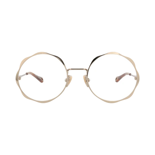 Chloé Round-Frame Metal Optical Frames 'Gold Gold Transparent'