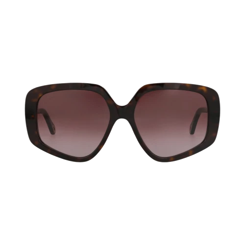 Chloé Square-Frame Recycled Acetate Sunglasses 'Havana Havana Violet'