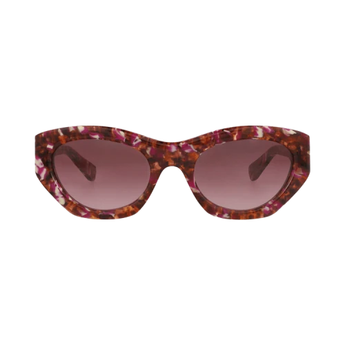 Chloé Cat Eye-Frame Recycled Acetate Sunglasses 'Havana Havana Violet'