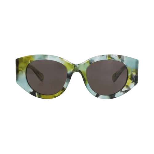 Chloé Round-Frame Recycled Acetate Sunglasses 'Green Green Grey'
