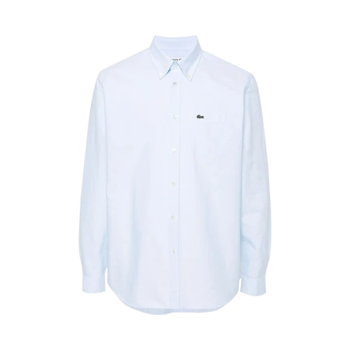 Lacoste Long-Sleeve Regular Fit Oxford Shirt 'White/Overview'