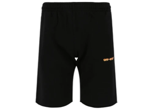 OFF-WHITE Arrows-Print Track Shorts Black/Orange