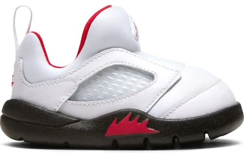 Jordan 5 Retro Little Flex White Black University Red (TD)
