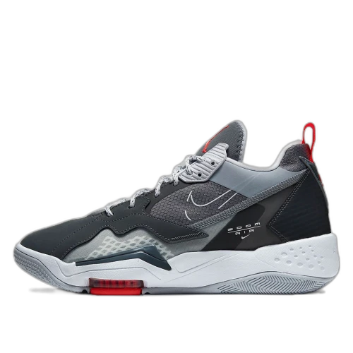 Jordan Zoom 92 Dark Smoke Grey Gym Red