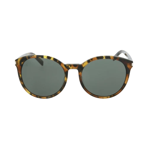 Saint Laurent Round-Frame Acetate Sunglasses Avana Grey (CLASSIC6-30000165-009)