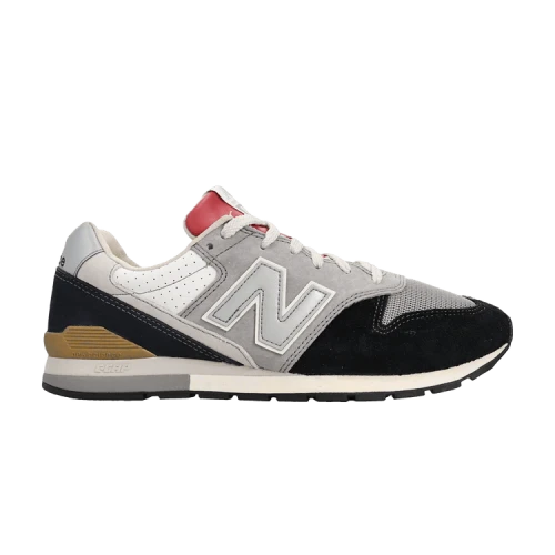 New Balance 996 Black Grey Red Tongue