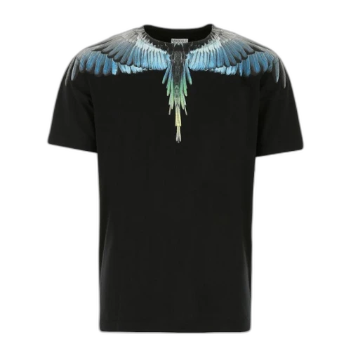 Marcelo Burlon Wing T-Shirt Black Blue Green