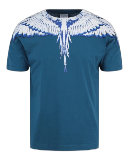 Marcelo Burlon Icon Wings Graphic T-shirt Blue