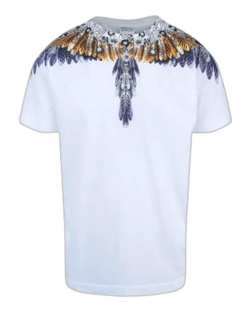 Marcelo Burlon Hawaiian Wings Graphic T-shirt White