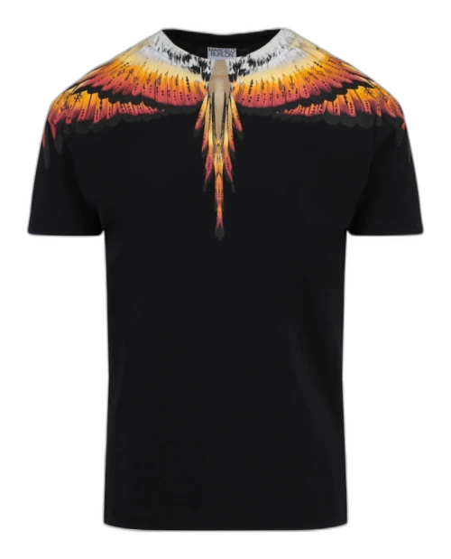 Marcelo Burlon Solfolk Wings Graphic T-shirt Black